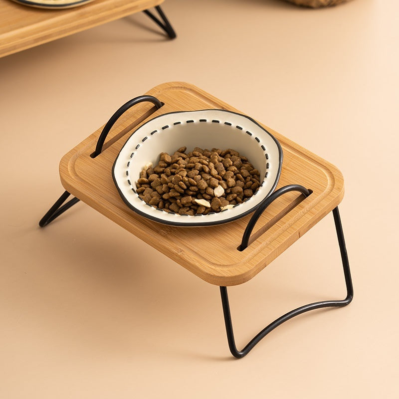 Upgrade Your Pet's Dining Experience with Our Wooden Pet Feeding Rack